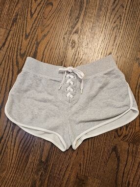 Offline By Aerie Women's Gray Lace-Up Athletic Lounge Shorts